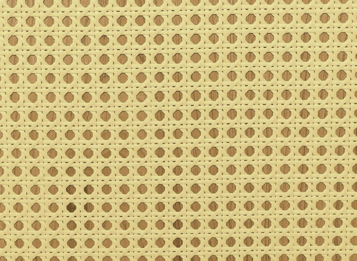 Buffet enfilade scandinave 3 portes en bois métal et cannage TULLIO - Image 5