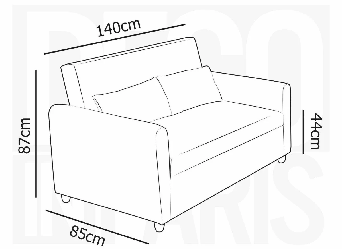 Canapé convertible 3 places en tissu bouclette blanc écru KALAYA - Image 9