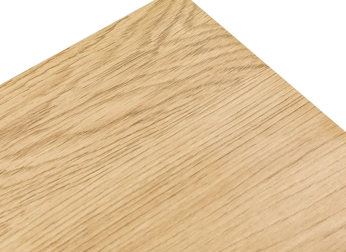 Commode 2 tiroirs en bois clair et métal noir SOHANE - Image 9