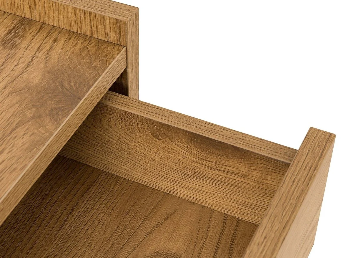 Commode 4 tiroirs en bois couleur chêne SACHA - Image 10