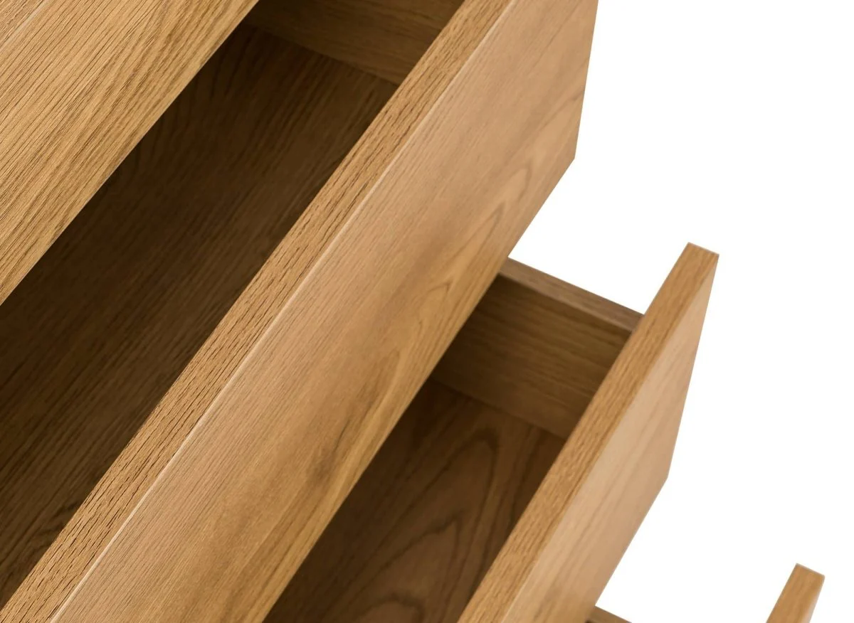 Commode 4 tiroirs en bois couleur chêne SACHA - Image 6