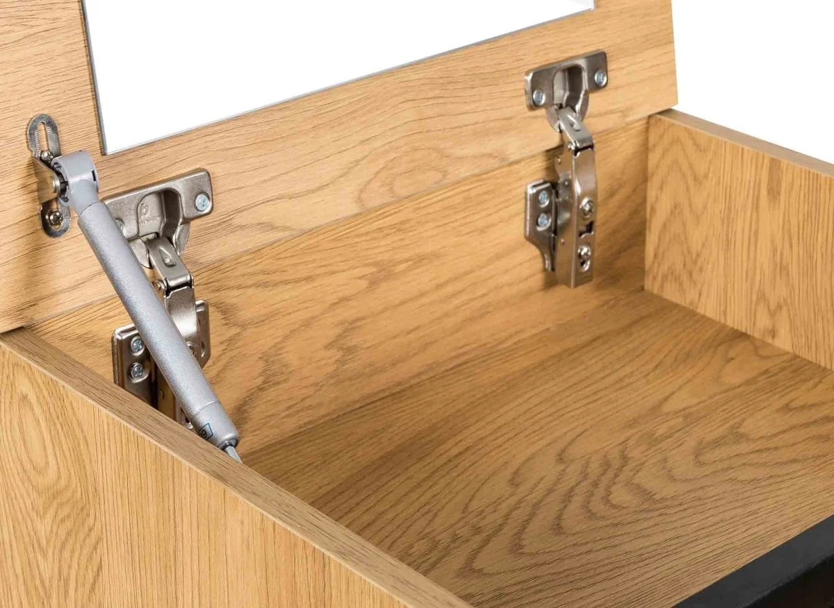 Commode en bois 4 tiroirs avec coiffeuse intégrée DARINA - Image 6