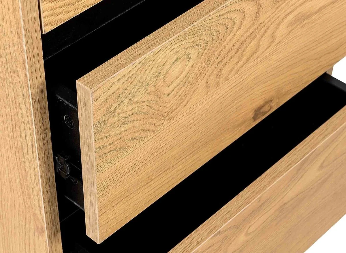 Commode en bois 4 tiroirs avec coiffeuse intégrée DARINA - Image 8