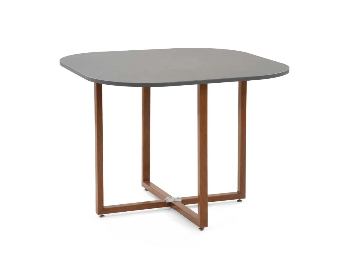 Ensemble table + 4 chaises encastrables grises FLEN - Image 7