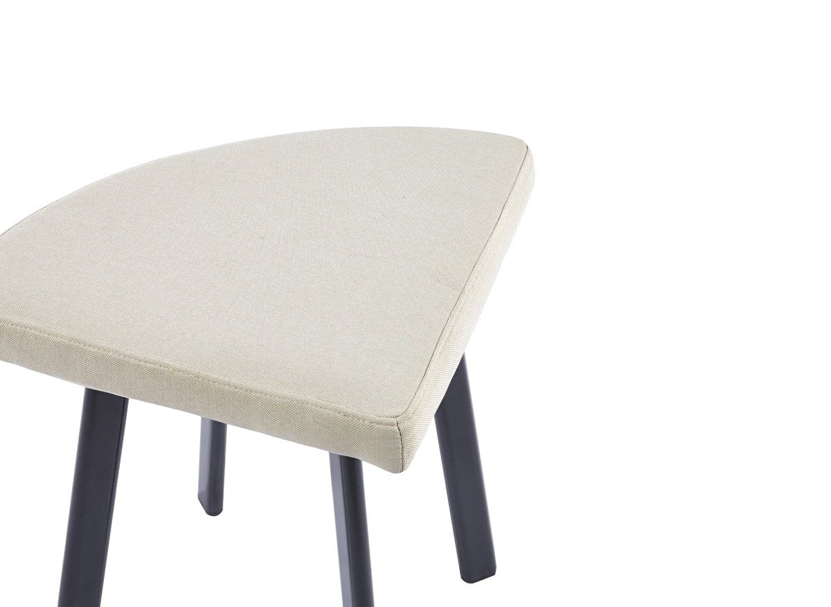 Ensemble table à manger en bois avec 4 tabourets beige IRINA - Image 12