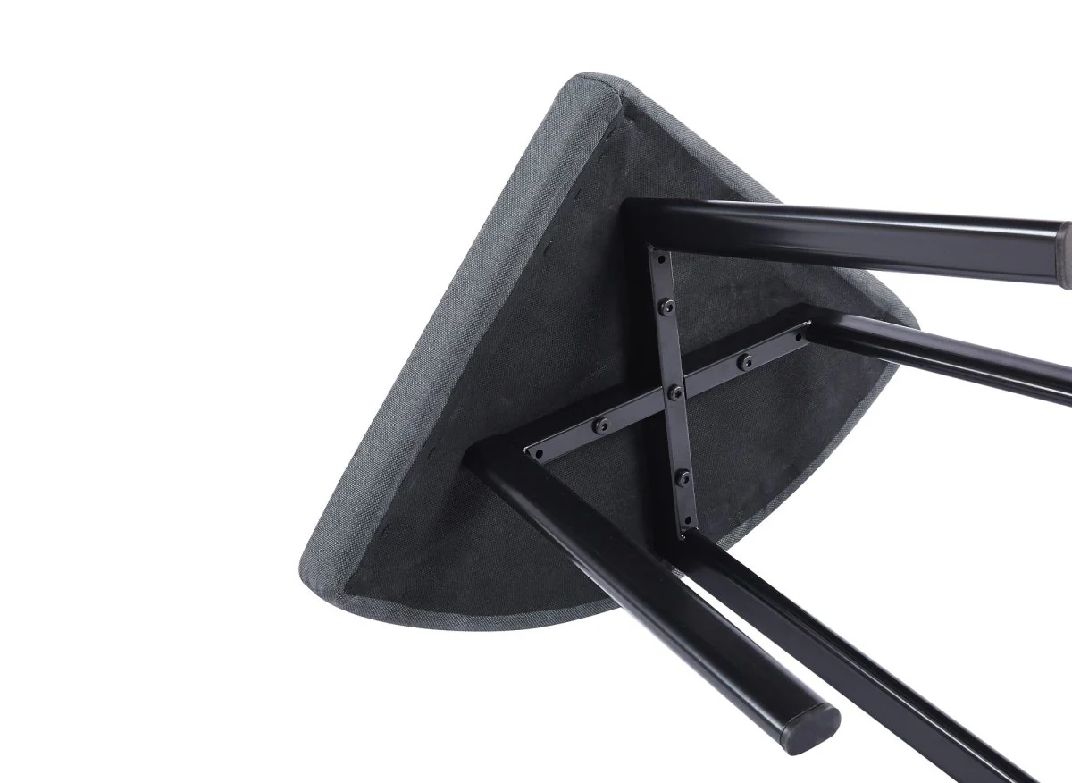 Ensemble table à manger en bois gris clair avec 4 tabourets gris IRINA - Image 11