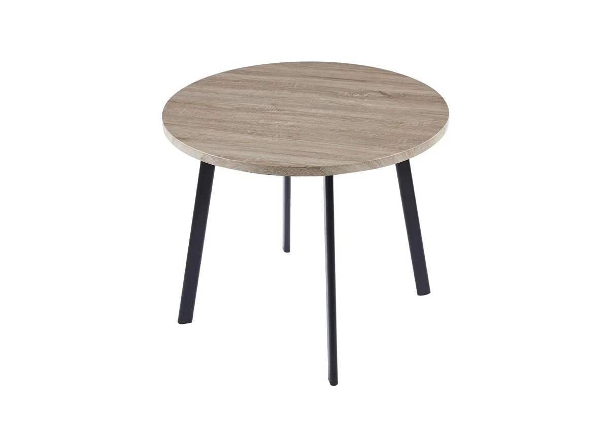 Ensemble table à manger en bois gris clair avec 4 tabourets gris IRINA - Image 7
