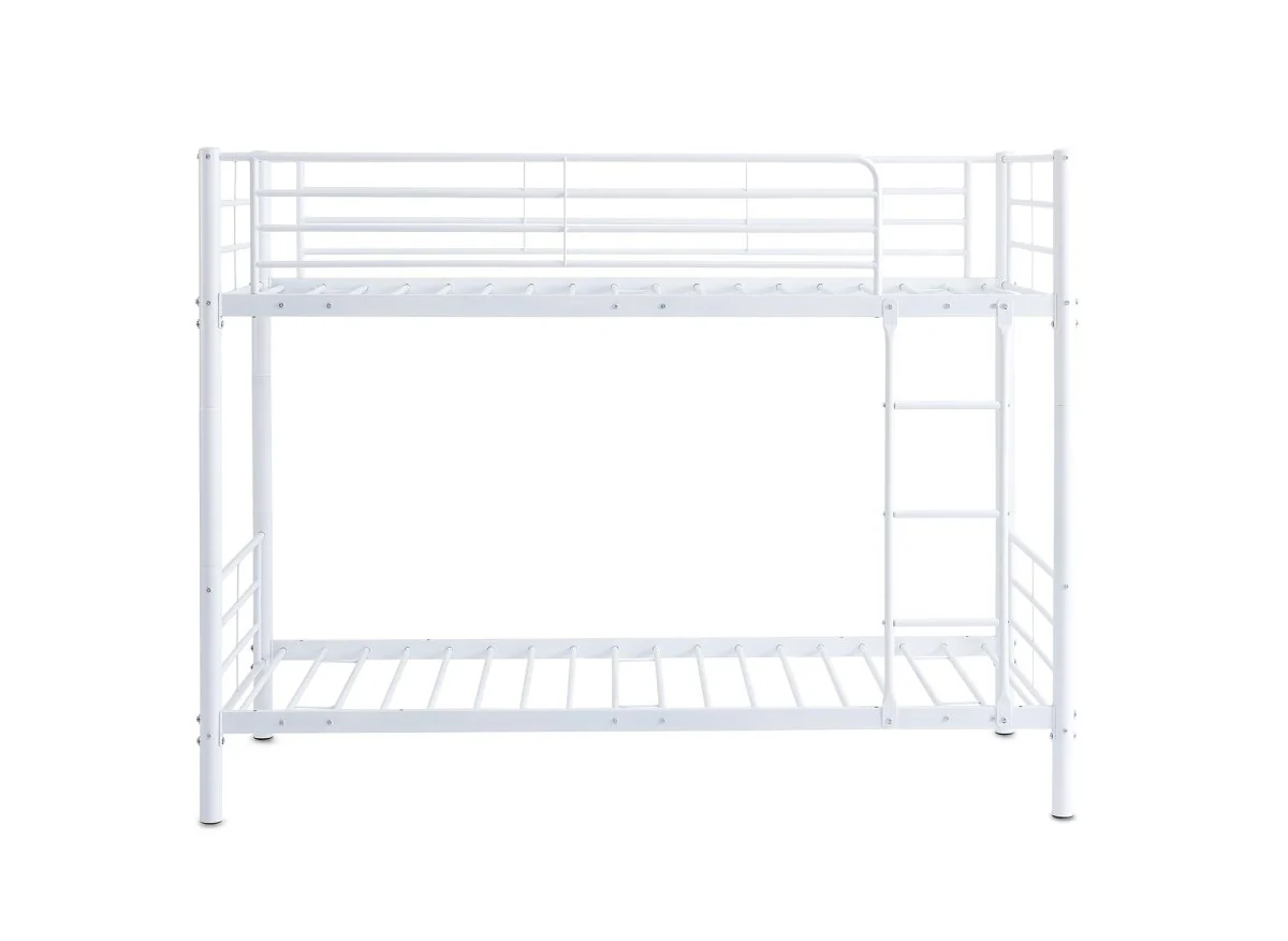 Lit superposé TWINS en métal blanc 90 X 190 cm + sommiers - Image 4