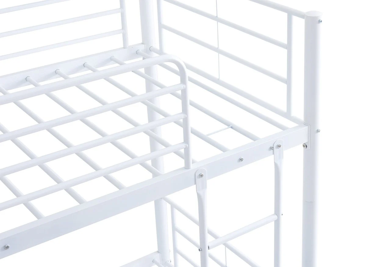 Lit superposé TWINS en métal blanc 90 X 190 cm + sommiers - Image 5
