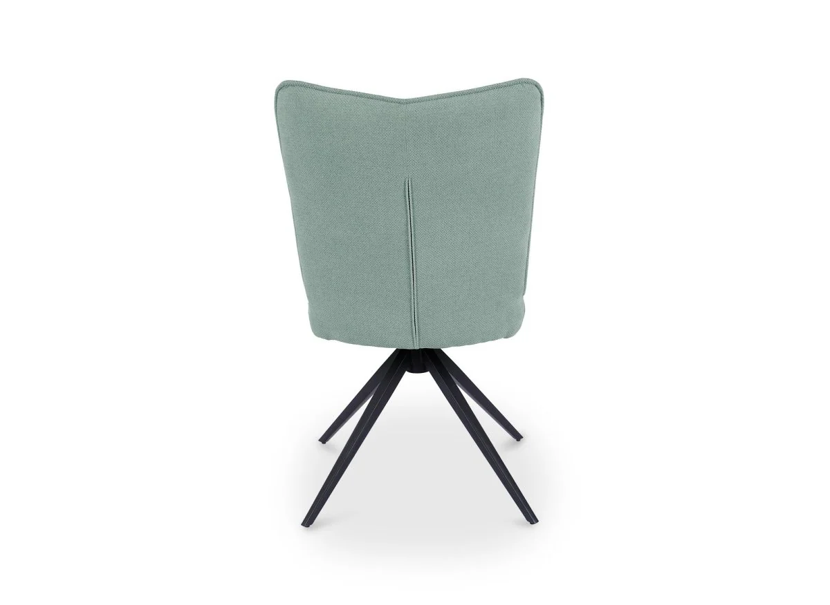 Lot de 2 chaises pivotantes en tissu vert d'eau FELICIE - Image 7