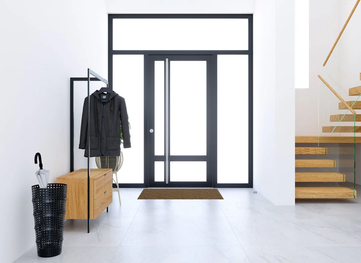 Meuble d'entrée portant et 2 tiroirs en bois et métal GLENN - Image 5