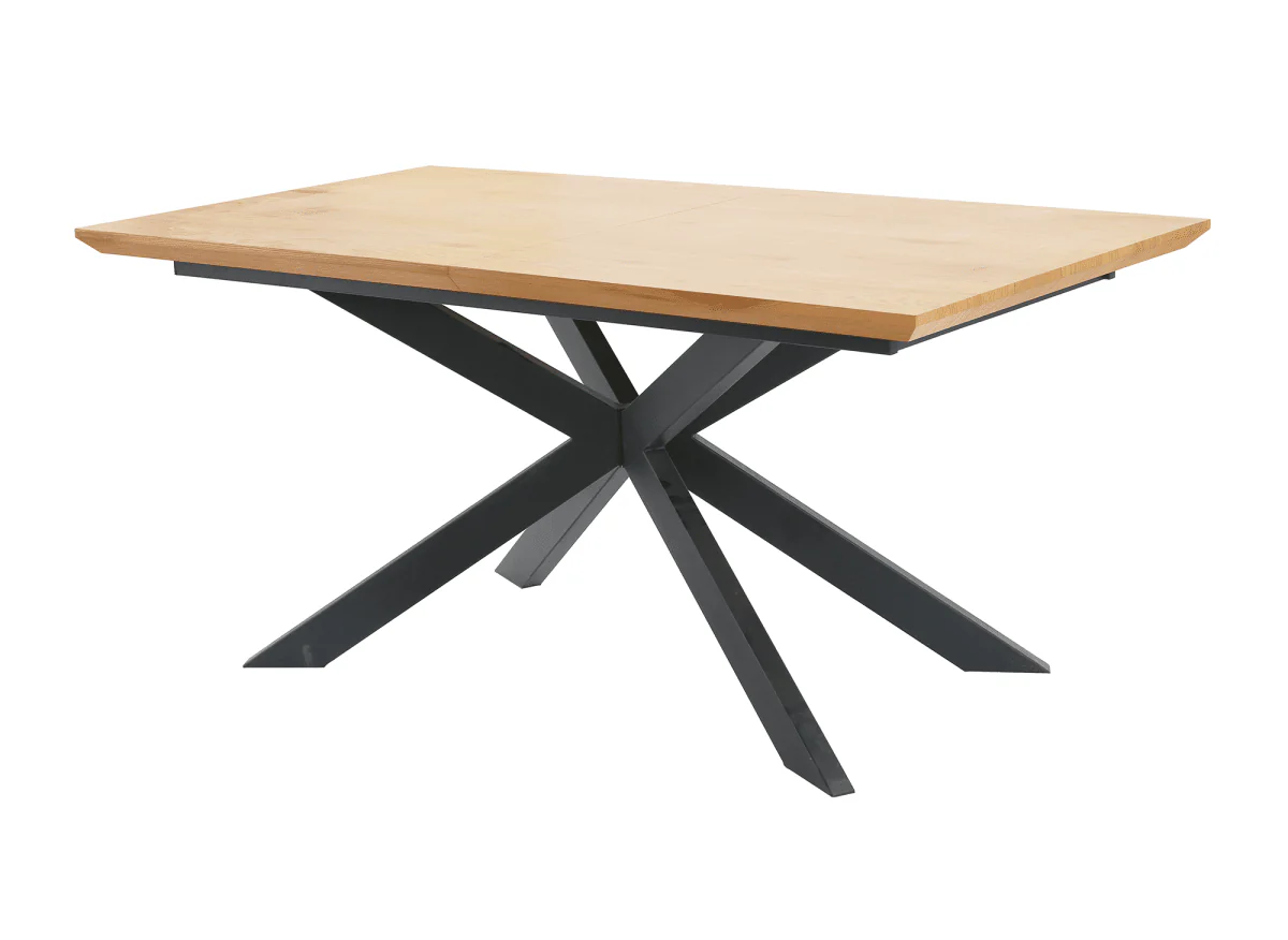 Table à manger extensible couleur bois 6-10 personnes ODINE - Image 3
