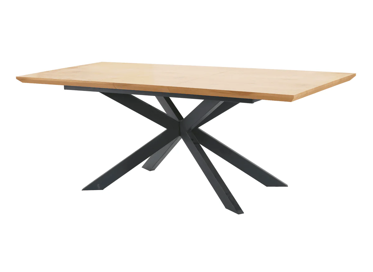 Table à manger extensible couleur bois 6-10 personnes ODINE - Image 4