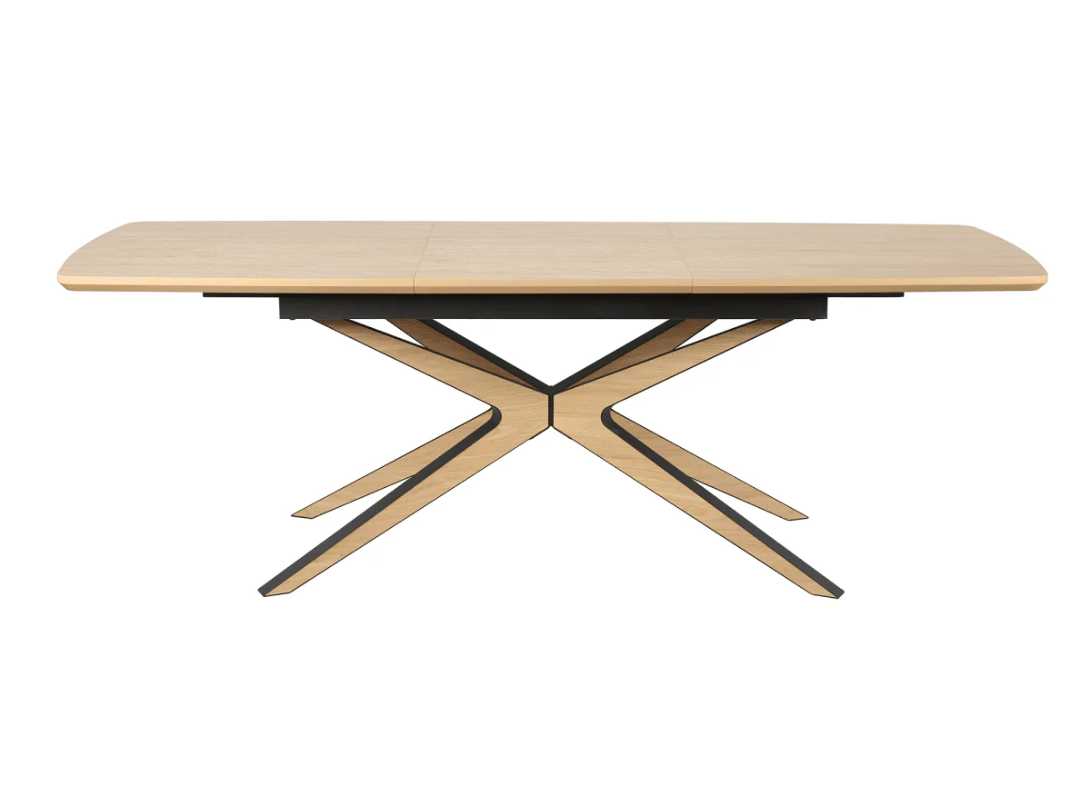 Table à manger extensible effet bois 6-10 personnes OXANE - Image 4